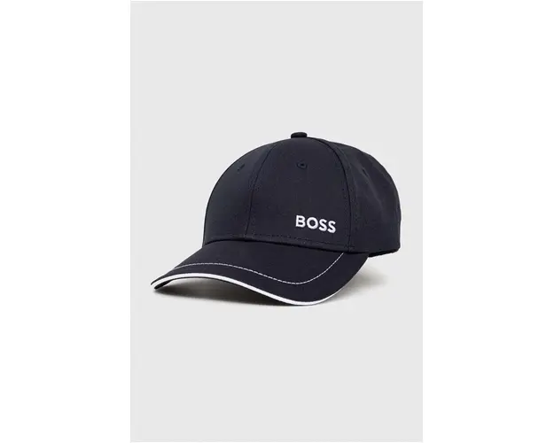 BOSS sapca de baseball din bumbac GREEN culoarea bleumarin, uni 50492716