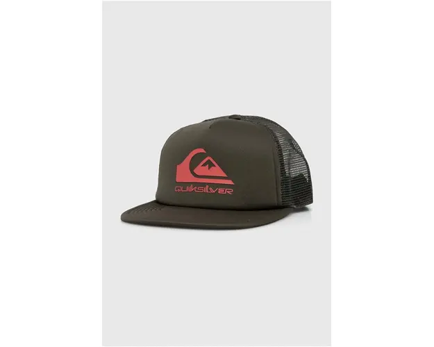 Quiksilver sapca culoarea verde, modelator