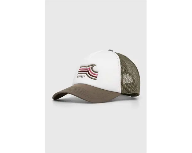 Protest sapca culoarea verde, cu imprimeu