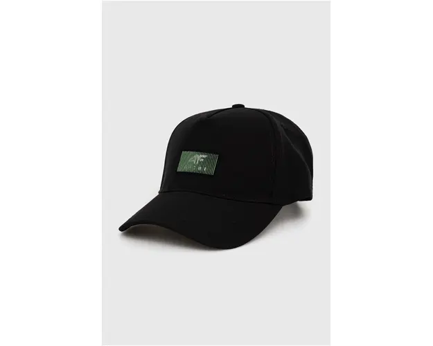 4F sapca culoarea negru, cu imprimeu