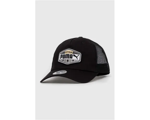 Puma sapca culoarea negru, cu model 24046