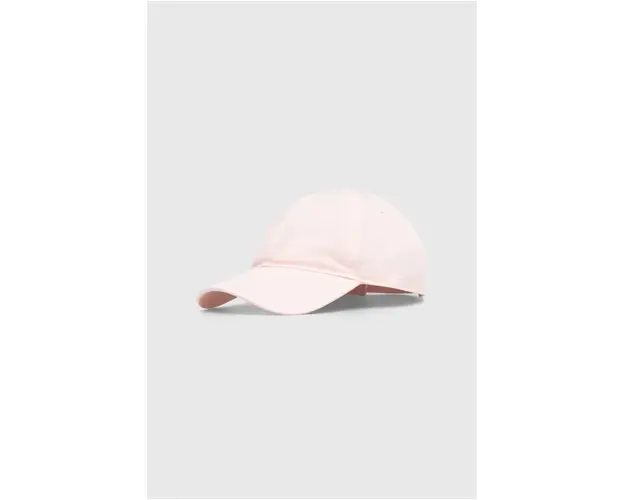 Lacoste sapca de baseball din bumbac culoarea roz, neted