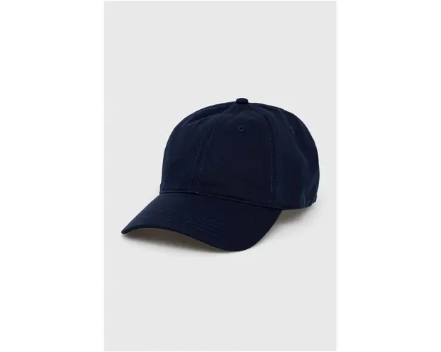 Lacoste sapca de baseball din bumbac culoarea albastru marin, neted