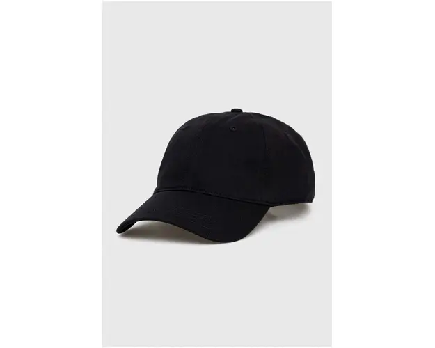 Lacoste sapca de baseball din bumbac culoarea negru, neted