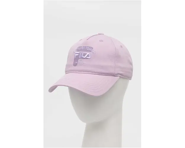 Fila sapca de baseball din bumbac culoarea violet, cu imprimeu