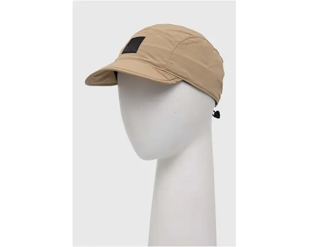 Jack Wolfskin sapca Road Trip culoarea bej, neted