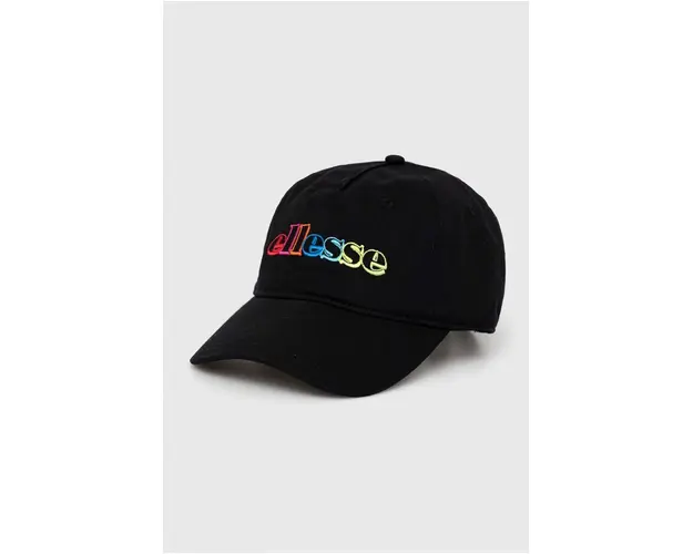 Ellesse sapca de baseball din bumbac culoarea negru, cu imprimeu SARA3012-BLACK