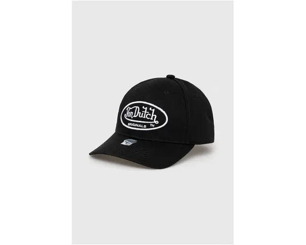 Von Dutch sapca de baseball din bumbac culoarea negru, cu imprimeu