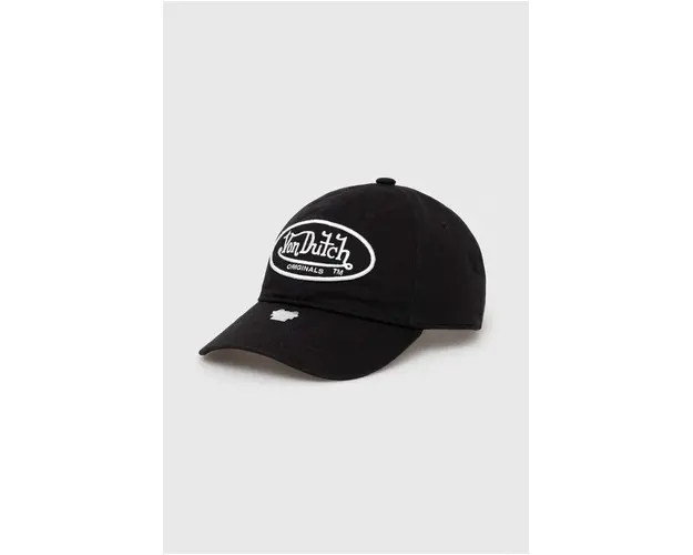 Von Dutch sapca de baseball din bumbac culoarea negru, cu imprimeu