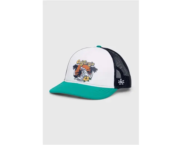 American Needle sapca California culoarea alb, cu imprimeu