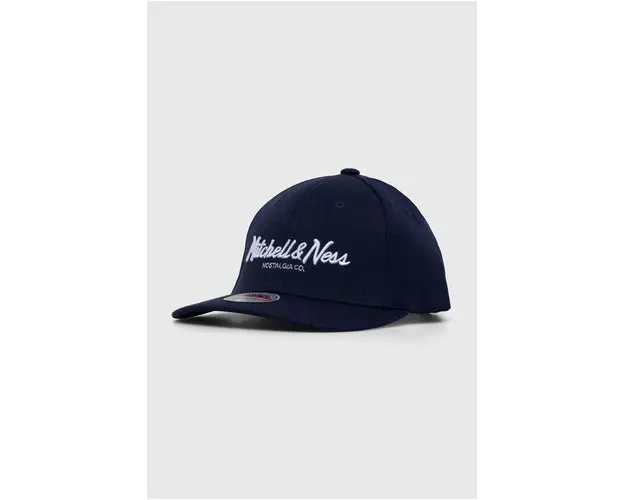 Mitchell&Ness sapca din amestec de lana culoarea albastru marin, cu imprimeu