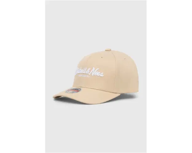 Mitchell&Ness sapca din amestec de lana culoarea bej, cu imprimeu