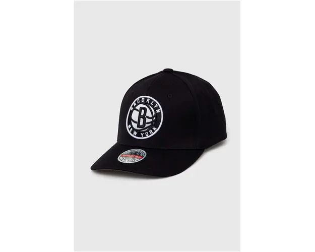 Mitchell&Ness sapca din amestec de lana Brooklyn Nets culoarea negru, cu imprimeu