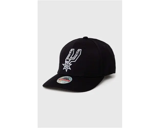 Mitchell&Ness sapca din amestec de lana San Antonio Spurs culoarea negru, cu imprimeu