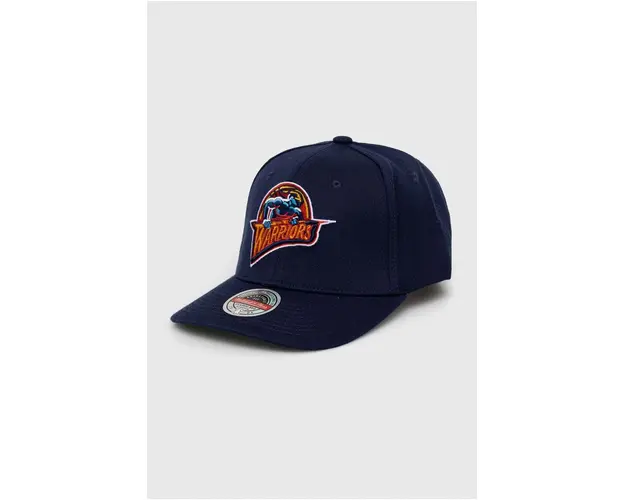 Mitchell&Ness sapca din amestec de lana Golden State Warriors culoarea albastru marin, cu imprimeu