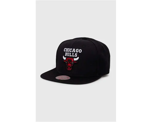 Mitchell&Ness sapca din amestec de lana Chicago Bulls culoarea negru, cu imprimeu