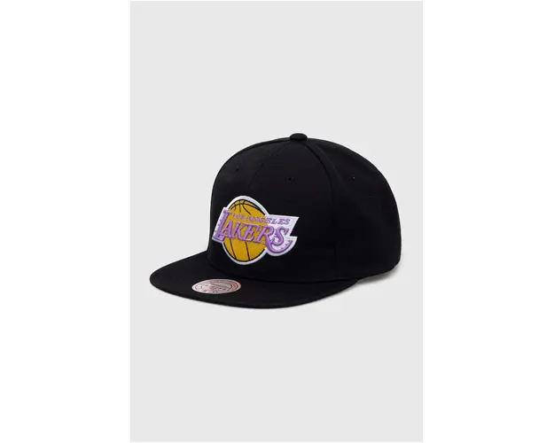 Mitchell&Ness sapca Los Angeles Lakers culoarea negru, cu imprimeu