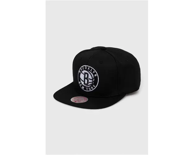 Mitchell&Ness sapca Brooklyn Nets culoarea negru, cu imprimeu