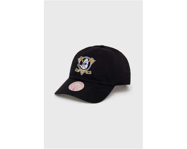 Mitchell&Ness sapca de baseball din bumbac Anaheim Ducks culoarea negru, cu imprimeu