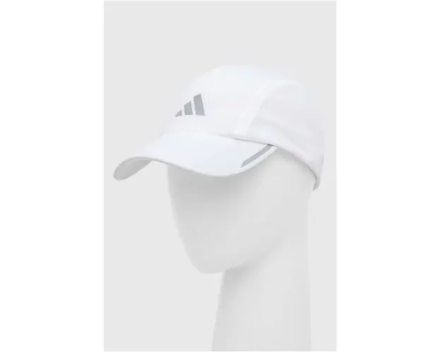 adidas Performance sapca culoarea alb, cu imprimeu