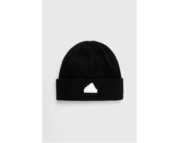 adidas caciula de lana culoarea negru, din tesatura uni IB2648