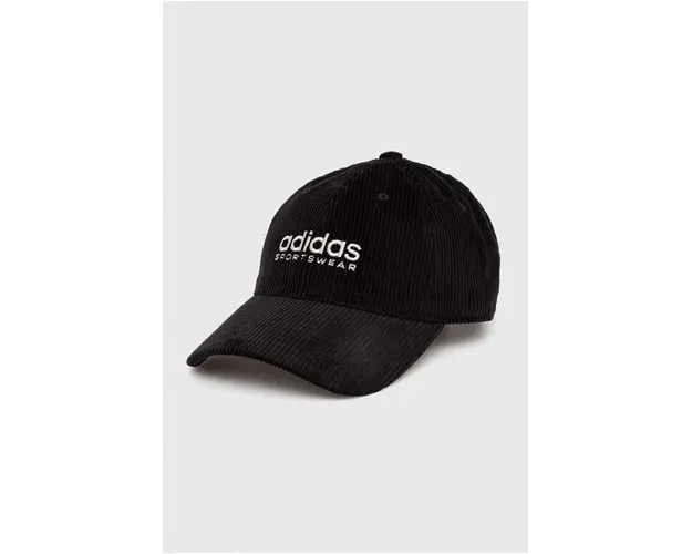 adidas Performance sapca de baseball din catifea culoarea negru, cu imprimeu