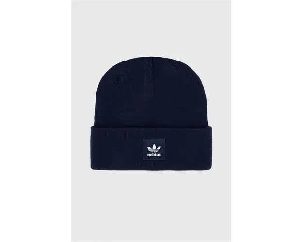 adidas Originals caciula culoarea albastru marin, din tesatura neteda