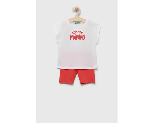United Colors of Benetton compleu copii culoarea rosu
