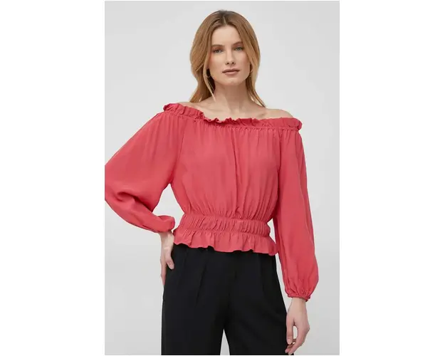 Pepe Jeans bluza femei, culoarea rosu, neted