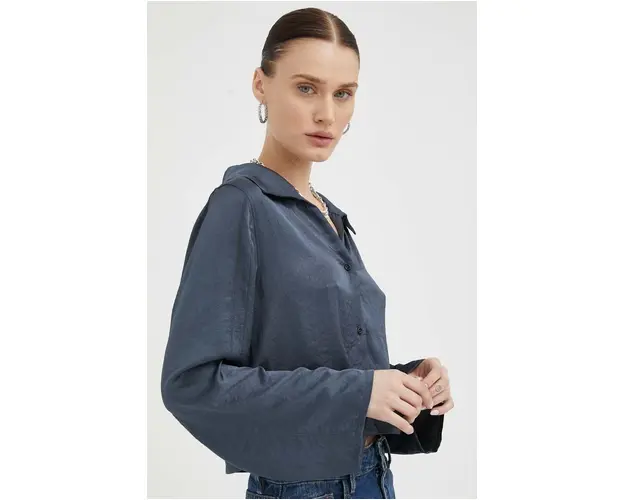 American Vintage camasa femei, cu guler clasic, regular