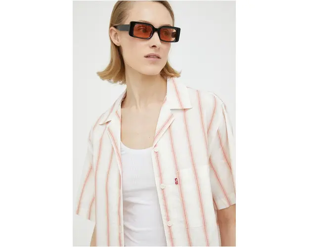 Levi's camasa din bumbac femei, cu guler clasic, regular