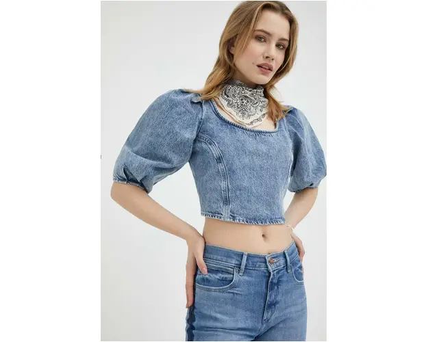 Levi's bluza subtire de blugi femei, neted