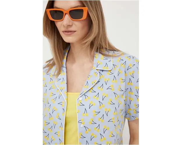 United Colors of Benetton camasa din bumbac femei, cu guler clasic, regular