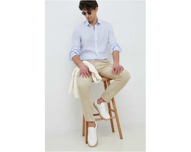 Michael Kors camasa de in cu guler clasic, slim