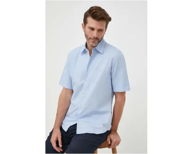 BOSS camasa din bumbac ORANGE barbati, cu guler clasic, regular 50489351