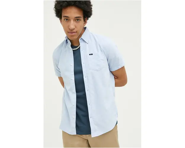 Superdry camasa din bumbac barbati, cu guler button-down, regular