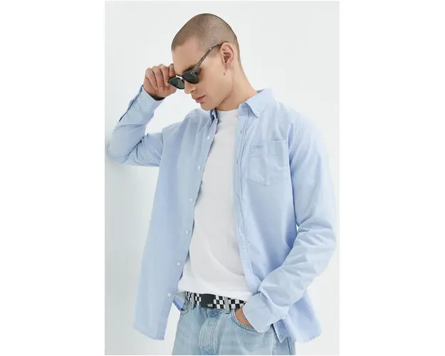 Superdry camasa din bumbac barbati, cu guler button-down, regular