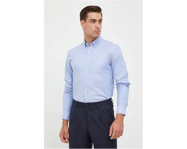 Michael Kors camasa barbati, cu guler button-down, slim