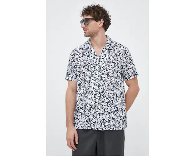 Michael Kors camasa de in culoarea negru, regular