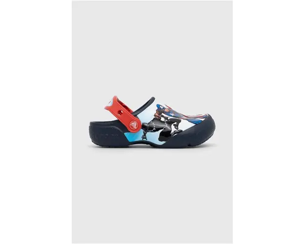 Crocs slapi copii FL AVENGERS PATCH culoarea albastru marin