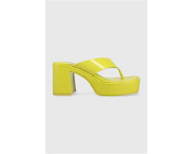 Steve Madden slapi Jilly femei, culoarea verde, cu toc drept, SM11002475