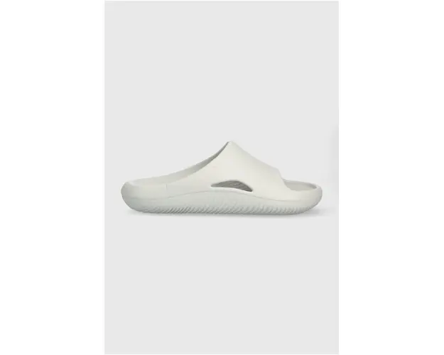 Crocs papuci Mellow Slide femei, culoarea gri 208392