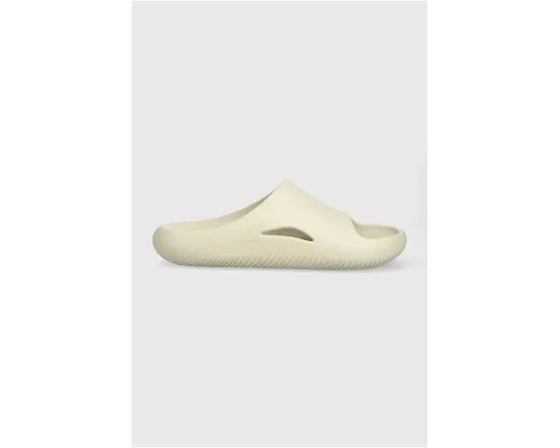 Crocs papuci Mellow Slide femei, culoarea bej 208392