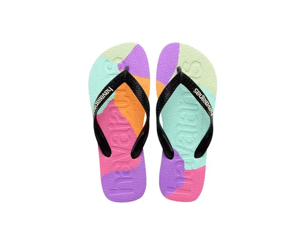 Havaianas slapi TOP LOGOMANIA culoarea negru, 4147526.0090