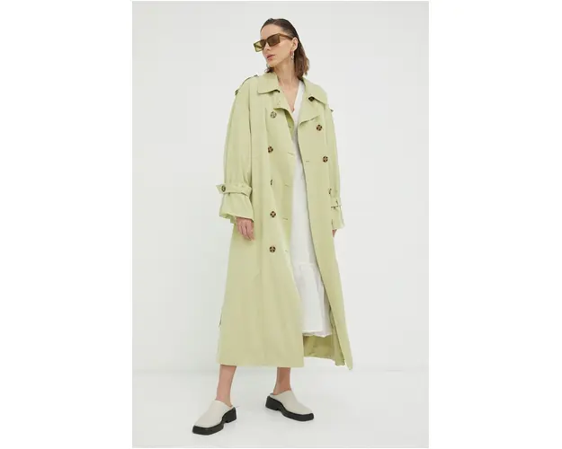 By Malene Birger trenci femei, culoarea verde, de tranzitie, oversize
