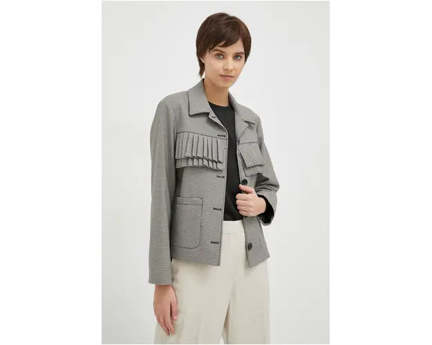 PS Paul Smith geaca femei, culoarea negru, de tranzitie