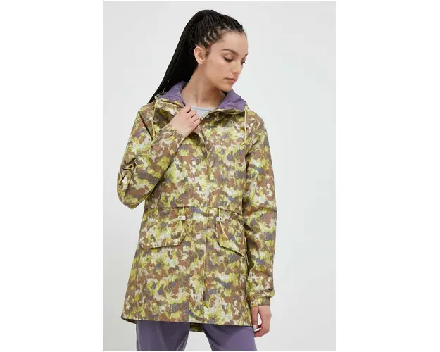 The North Face geaca de ploaie M66 Utility femei, culoarea verde, de tranzitie