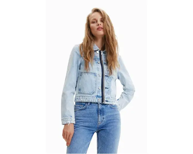 Desigual geaca jeans femei, de tranzitie