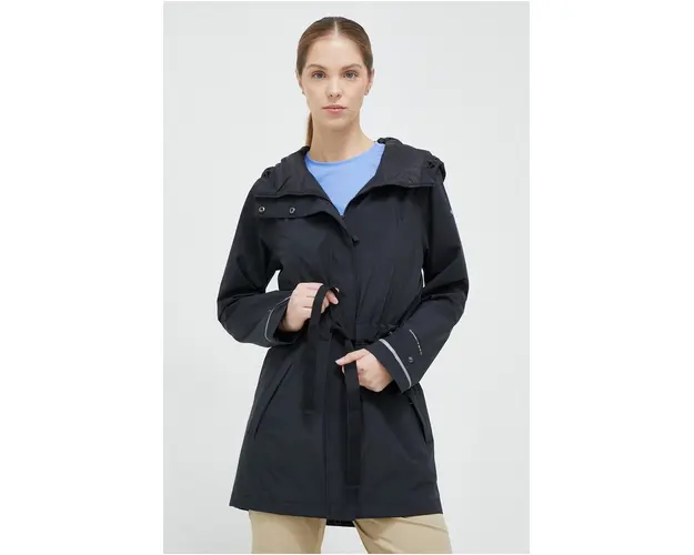 Columbia hanorac Here and There femei, culoarea negru, de tranzitie 2034763