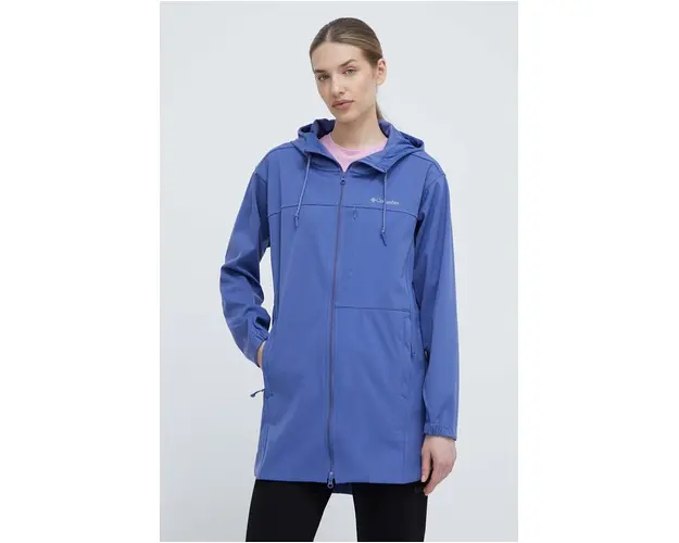 Columbia geaca Flora Park femei, culoarea verde, de tranzitie 2034781